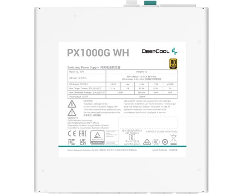 Блок живлення Deepcool 1000W PX1000G WH (R-PXA00G-FC0W-EU)