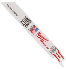 Полотно Milwaukee для шабельної пили, THIN KERF 150мм, крок 1,0мм, 5шт, метал (48005186)