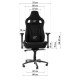 Крісло ігрове GT Racer X-0712 Shadow Gray/Black