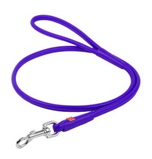 Повідок для собак WAUDOG Glamour круглий XS d 8 мм Д 122 см фіолетовий (33779)