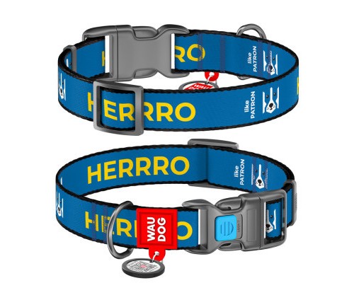 Нашийник для тварин WAUDOG Nylon з QR паспортом 