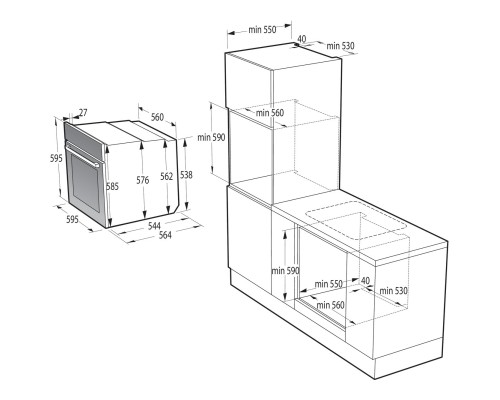 Духова шафа Gorenje BO6735E02X