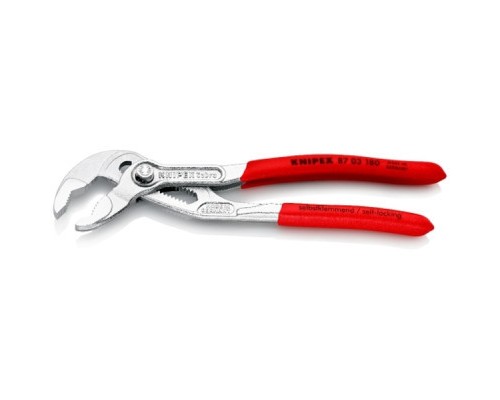 Кліщі KNIPEX сантехнічні Cobra, хромовані (87 03 180)