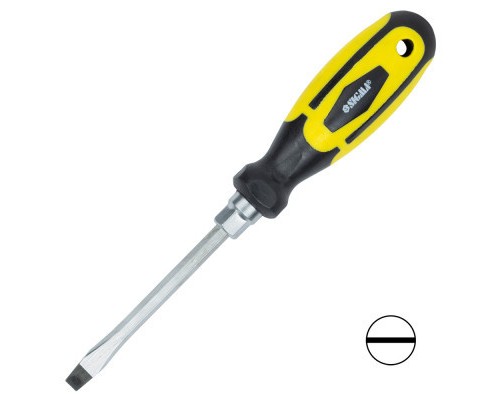 Викрутка Sigma посилена шліцьова SL6x100мм під ключ CrV (4007101)