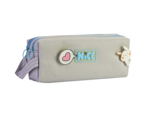 Пенал Cool For School 2 відділення з аплікацією Сірий (CF6916-grey) Пенал Cool For School 2 відділення з аплікацією Сірий (CF6916-grey)