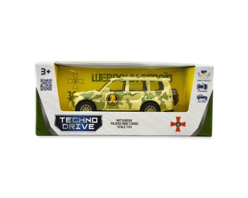 Машина TechnoDrive Автомодель серії Шеврони Героїв - Mitsubishi Pajero 4WD Tubro - 47 ОМБр (250361M)