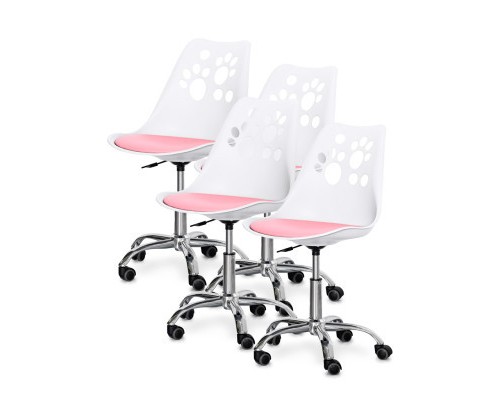 Дитяче крісло Evo-kids Indigo 4 шт White / Pink (H-232 W/PN -X4)
