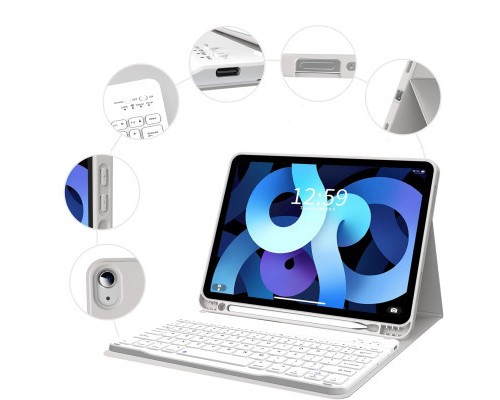 Чохол до планшета BeCover Keyboard Apple iPad Air (4/5) 2020/2022 10.9