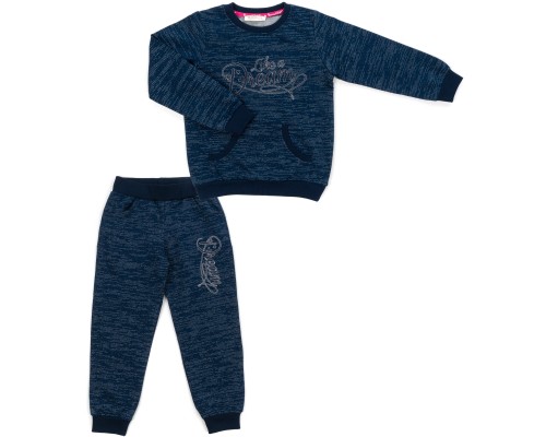 Спортивний костюм дитячий Breeze з люрексом (14687-134G-blue)