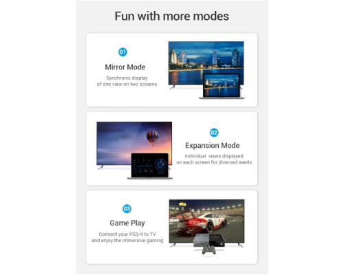 Кабель мультимедійний HDMI to HDMI 20.0m V2.0 Engineering 4K 18Gbps HD 7.1 PVC Black Vention (AAMBQ)