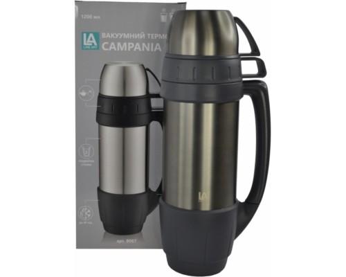 Термос Line Art Campania 1200 мл графітовий (8087LA-11)