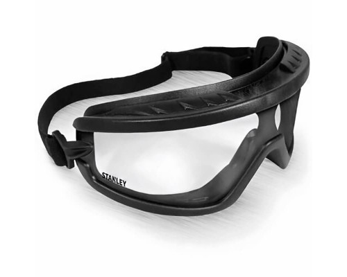 Захисні окуляри Stanley Black Frame Cle прозорі, полікарбонатні (SY240-1D)