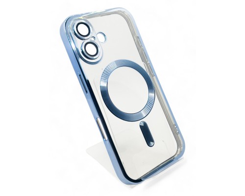 Чохол до мобільного телефона BeCover TPU Chrome Case (MagSafe) для Apple iPhone 16 Sierra Blue (712072)