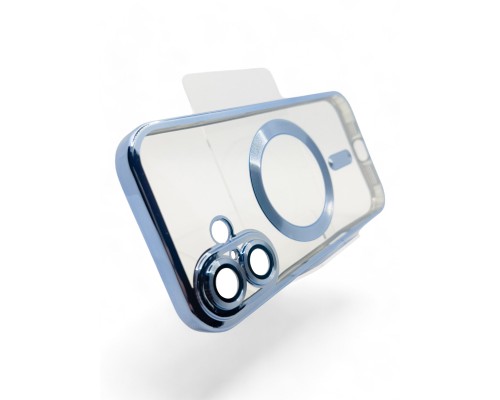 Чохол до мобільного телефона BeCover TPU Chrome Case (MagSafe) для Apple iPhone 16 Sierra Blue (712072)