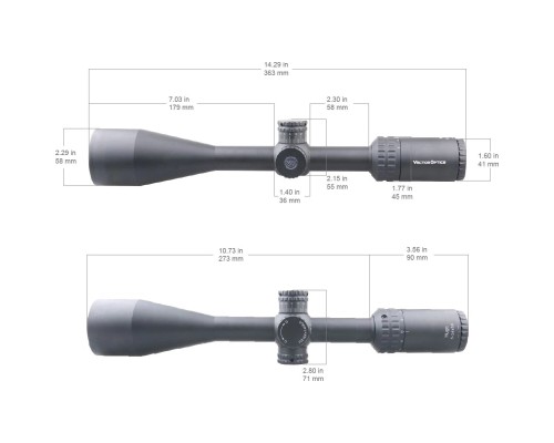 Оптичний приціл Vector Optics Hugo 6-24x50 (25,4 мм) SFP (SCOL-31)