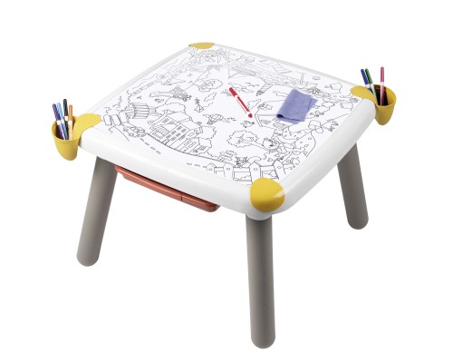 Набір для творчості Smoby стіл з шухлядою, 70x70x47 см, 3+ (420400)