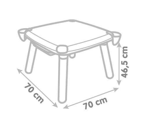 Набір для творчості Smoby стіл з шухлядою, 70x70x47 см, 3+ (420400)