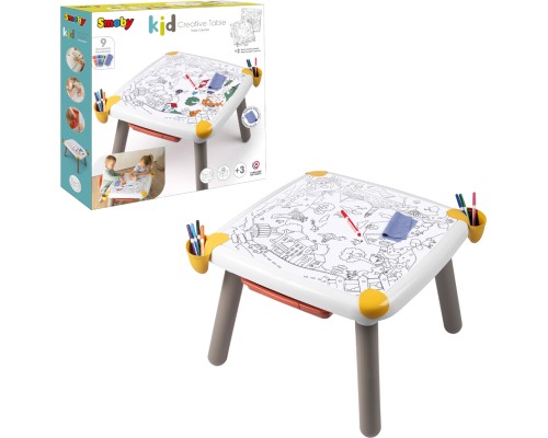 Набір для творчості Smoby стіл з шухлядою, 70x70x47 см, 3+ (420400)