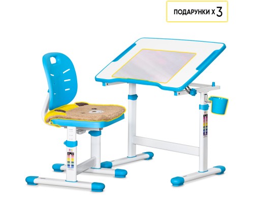 Парта зі стільцем Evo-kids Blue (Evo-07 Ergo BL)