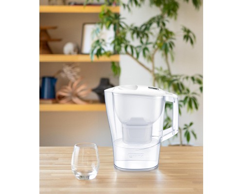 Фільтр-глечик Brita Aluna Memo MXPro 2.4л (1.4л очищеної води) з фільтр-картриджем 3шт, білий (1053054)