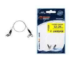 Повідець Ukrspin Orange Spinning Fluoro Sunline 20см 14кг(30lb)/0.6 мм (2шт/уп) (1590.03.21)