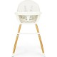 Стілець для годування Ecotoys 2 в 1 SMART Beige (HA-004 BEIGE)