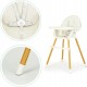 Стілець для годування Ecotoys 2 в 1 SMART Beige (HA-004 BEIGE)
