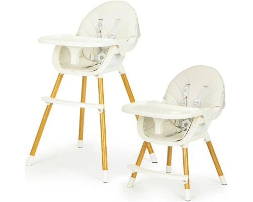 Стілець для годування Ecotoys 2 в 1 SMART Beige (HA-004 BEIGE)