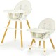 Стілець для годування Ecotoys 2 в 1 SMART Beige (HA-004 BEIGE)
