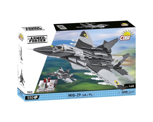 Конструктор Cobi Літак МіГ-29 (UA/PL) Fulcrum, 550 деталей (COBI-5840)
