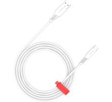 Дата кабель USB 2.0 AM to Type-C 1.2m AC18SC 18W White Canyon (CNS-AC18SC12W)