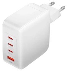 Зарядний пристрій Vention 4xUSB 140W (3xUSB-C+USB-A) PD3.1/QC3.0/GaN White (FEIW0-EU)
