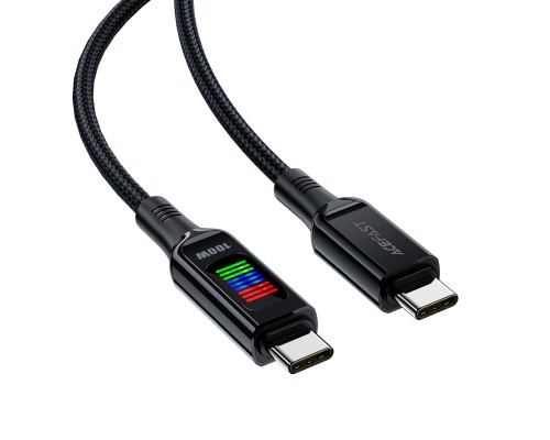 Дата кабель USB-C to USB-C 1.2m 100W with display C7-03 Acefast (6974316282778)