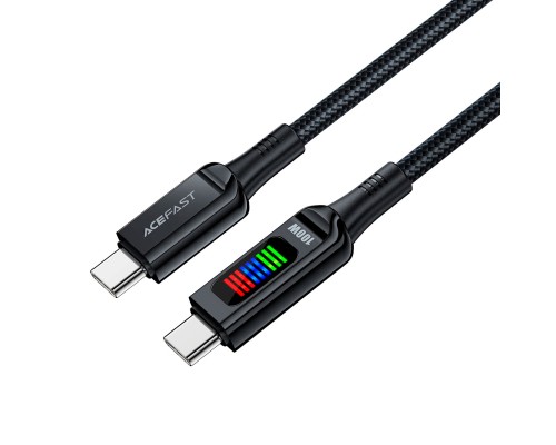Дата кабель USB-C to USB-C 1.2m 100W with display C7-03 Acefast (6974316282778)