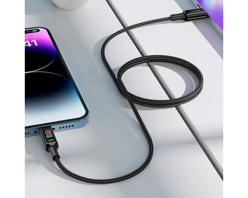 Дата кабель USB-C to USB-C 1.2m 100W with display C7-03 Acefast (6974316282778)
