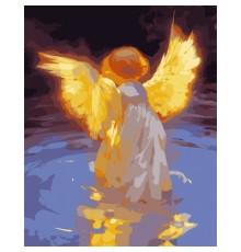 Картина по номерам Santi Сяючий янгол, 40*50 см, LED підсвітка (955081)
