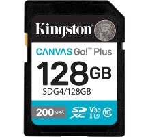 Карта пам'яті Kingston 128GB SDXC сlass 10 UHS-I U3 V30 Canvas Go Plus G4 (SDG4/128GB)