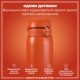 Пляшка для води ION8 OneTouch Stainless Steel 1200 мл Hearty Orange (I8SS1000HORG)