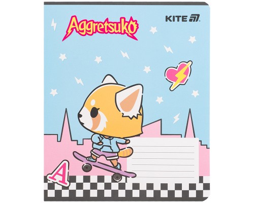 Зошит Kite Aggretsuko, 18 аркушів, клітинка (AR25-236)
