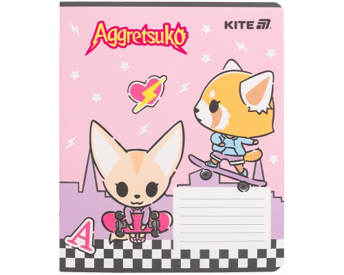 Зошит Kite Aggretsuko, 18 аркушів, клітинка (AR25-236)