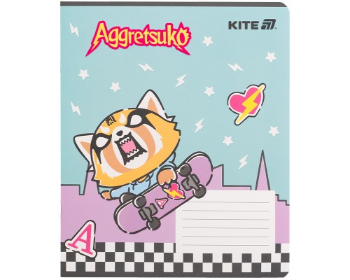 Зошит Kite Aggretsuko, 18 аркушів, клітинка (AR25-236)