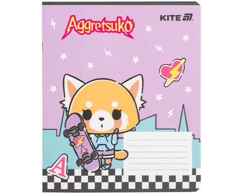Зошит Kite Aggretsuko, 18 аркушів, клітинка (AR25-236)