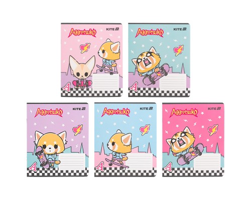 Зошит Kite Aggretsuko, 18 аркушів, клітинка (AR25-236)