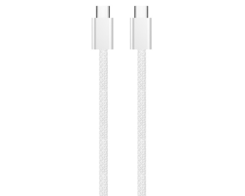 Дата кабель USB-C to USB-C 2.0m (braided cotton) (PD Fast Charging 60W) 3.0А grey ColorWay (CW-CBPDCC068-GR)