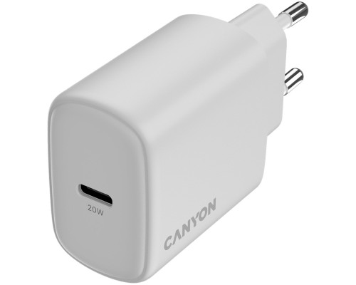 Зарядний пристрій Canyon OnCharge 250 25W 1xPD EU White (CNE-CHA250-01)