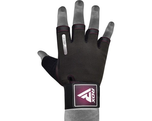 Рукавички для фітнесу RDX T2 Half Pink M (WGA-T2HP-M)