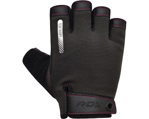 Рукавички для фітнесу RDX T2 Half Pink M (WGA-T2HP-M)