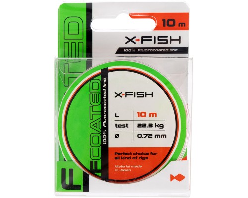 Флюорокарбон X-Fish FCoated 10m 0.72mm 22.3kg (1917.01.38)