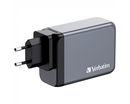 Зарядний пристрій Verbatim GaN 240 W 4 ports (USB-C-140 W,USB-C-100 W,USB-C-65 W /USB-A -3.0) (32205)