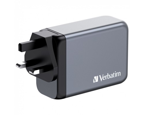 Зарядний пристрій Verbatim GaN 240 W 4 ports (USB-C-140 W,USB-C-100 W,USB-C-65 W /USB-A -3.0) (32205)